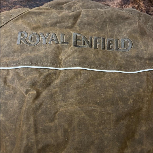 Royal Enfield Panzer Waxed Motorcycle Jacket, Color- Ranger (Brown), Size- XL - Picture 6 of 11
